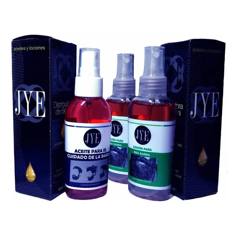 2 Frascos Mas Barba 1 Cuidado Formula Mejorada Jye