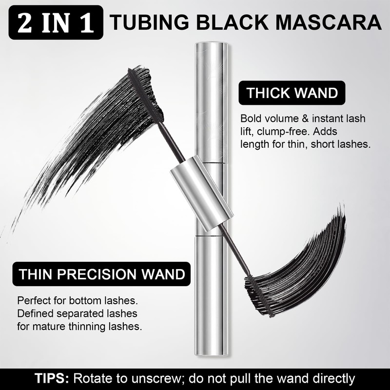 Double Ended 2 In 1 Tubing Mascara for Older Women