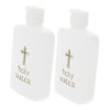 Mobestech 2pcs Holy Water Bottles Plastic Aroma Vials for Sacred
