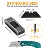 Harita 60 pcs Utility Knife Blades, Blackened SK-2 Razor Blades