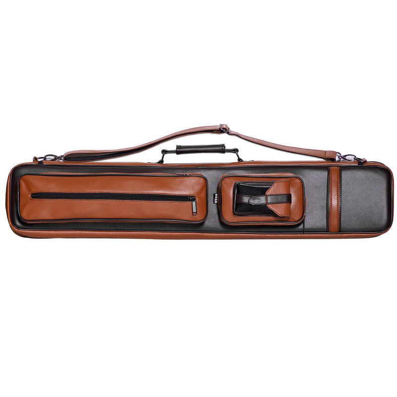 OKKO Billiard Pool Cue Soft Case Brown/Dark Brown 4x8