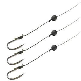 Tandem Baits Set of 3 Monster Cat Catfish Leader Hooks Single Hooks with Rattle Catfish Leader Hooks for Leader Line Fishing Set Fishing Hooks for Catfish Fishing Fishing Fishing Accessories Hooks