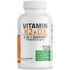 Bronson Vitamin K2 (MK7) with D3 Supplement Non-GMO Formula 5000