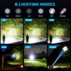 Sinvimes Rechargeable Flashlights High Lumens, XHP160.8 Powerful Tactical Flashlight with