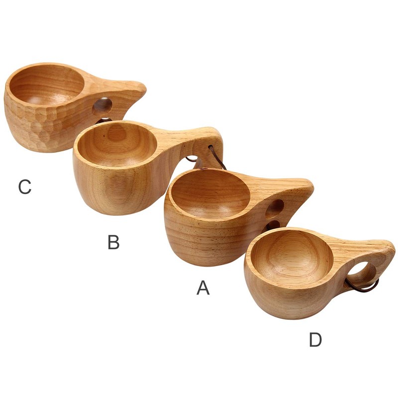 Kitchnexus Nordic Style Handmade Kuksa Wooden Cup for Camping and