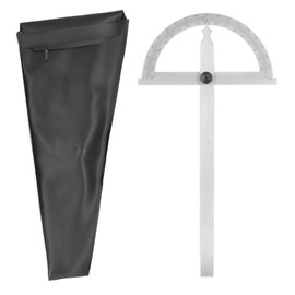 Angle Finder Carbon Steel Fastened Protractor with Scale Multifunctional Round Head Rotary Protractor