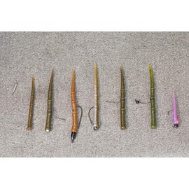 Berkley PowerBait Flute Worm Fishing Soft Bait, Green Pumpkin, 6.7in