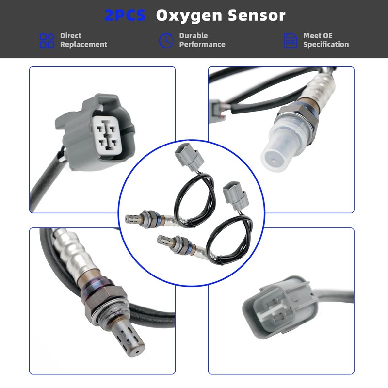 2PCS 234-4123 234-4092 Oxygen Sensor Compatible with Honda Civic 2001-2005