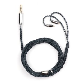 HIFIXAUDIO Tripowin Zonie IEM Cable, 3.5mm SPC in Ear Monitor Wire, 16 Core Silver Plated HiFi Wired Earphone Cord,1.25 Meter Monitor Earbud Cables for Audiophile (2Pin, Moss)