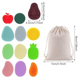 GWAWG 12Pcs Sensory Fidget Toys, Worry Stones for Kids Adults, Anxiety Relief Stones for Autism, ADHD, Stress for Quiet Classroom, Office, Travel, Calming