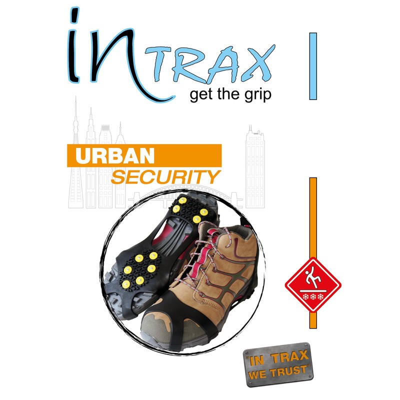 inTRAX Urban Shoe Studs black Size:M