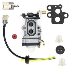 SAKITAM Carburetor Fit for Shindaiwa T195s Trimmer Cutter Parts Number A021002250 with Gaskets Fuel Line Fuel Filter Valve Kit