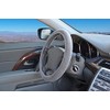 Basic Lightweight Velour Steering Wheel Cover - Taupe