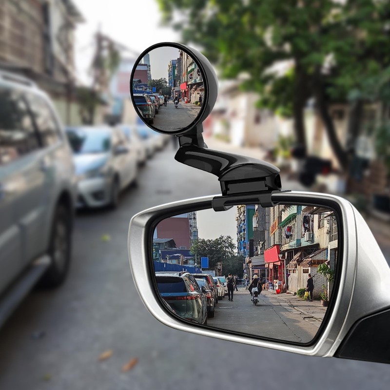 Blind Spot Mirrors，360 Degree Adjustable HD Universal Blindspot Mirror，HD Auxiliary