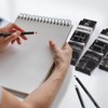 Geyoga 72 Pcs Professional Charcoal Pencils Bulk Soft Medium Hard