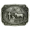Moranse Religion Cross Cowboy Kneeling Prayer And Horse Design Belt