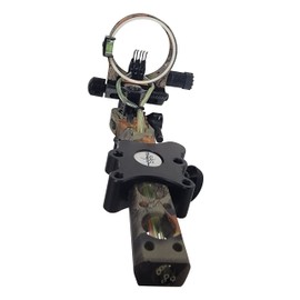 SAS Essence 019" Bow Sight with Micro Adjust Detachable Bracket with LED Sight Light for Archery Compound Bows Hunting Shooting (Camo, 5-Pin)