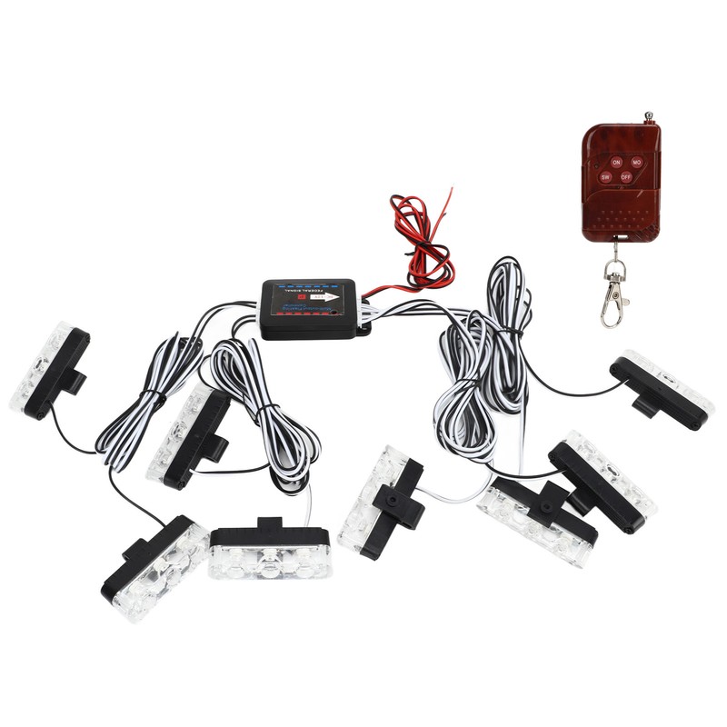 12V Car Emergency Strobe Lights Bright Illumination 24 LED Lights