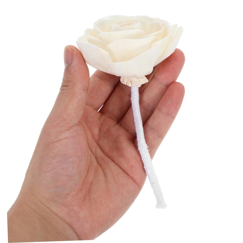 2pcs Camellia Flower Diffuser Sticks Elegant Fragrance Refills with Cotton