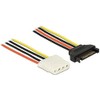 DeLock Power Cable SATA 15 Pin Female > 4 Pin
