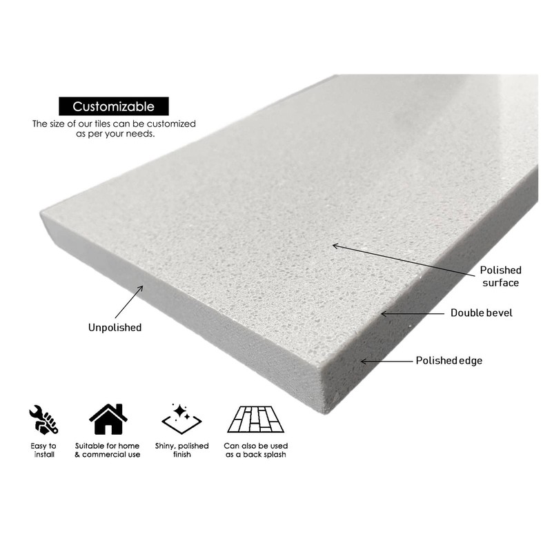 Tenedos Silver Grey Granite Threshold (Marble Saddle) - Polished (6"