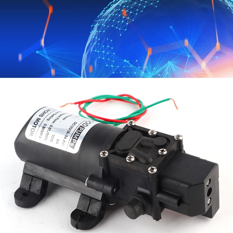 Diaphragm Pump Micro 6.0L/MIN 0.9MPA Straight Pipe Both Sides Right