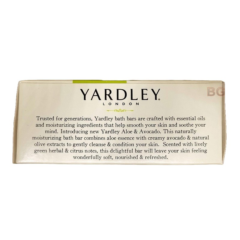 Yardley London Aloe and Avocado Naturally Moisturizing Bath Bar 4.0
