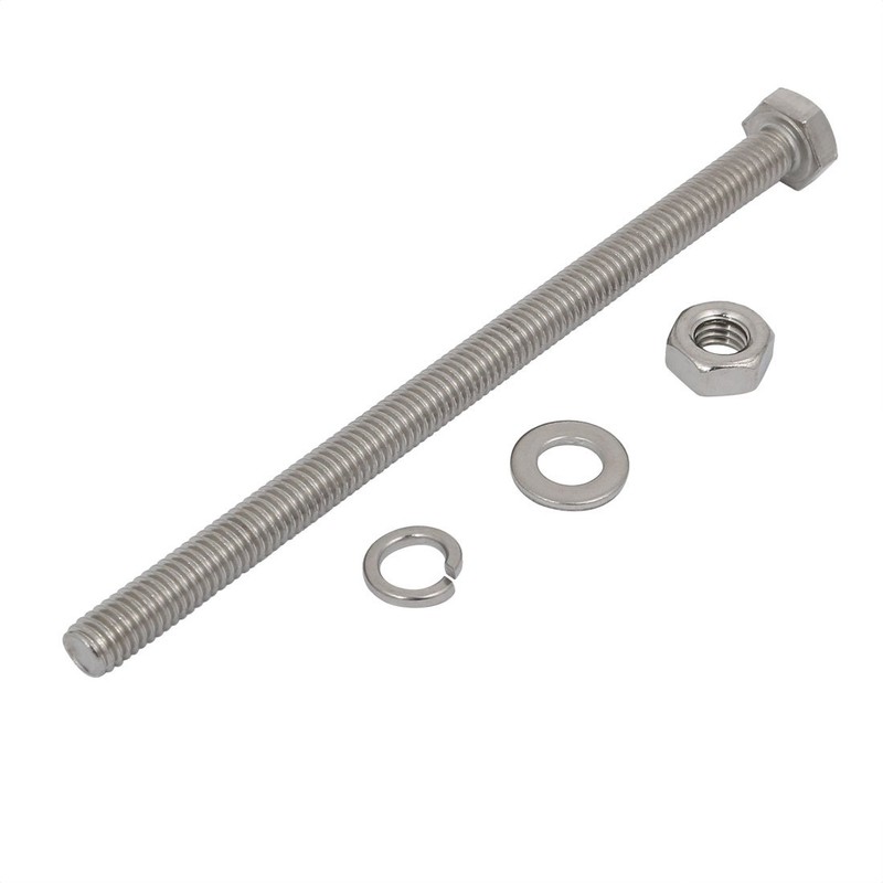 Sourcingmap 5 Set M6x100mm 316 Stainless Steel Hex Bolts w