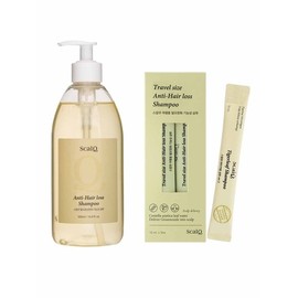 Hair loss functional cool shampoo 500ml + travel hair loss shampoo 5 pcs / 탈모 기능성 쿨 샴푸 500ml+여행용 탈모 샴푸 5개입