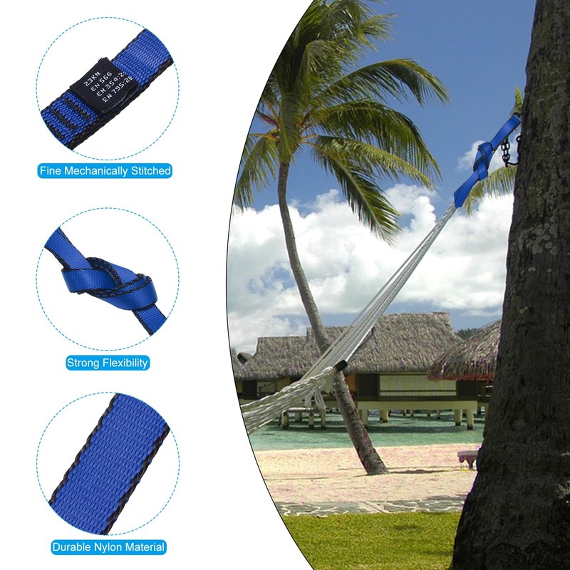 PATIKIL 2 Pack 24" Nylon Climbing Sling Strong Webbing Strap