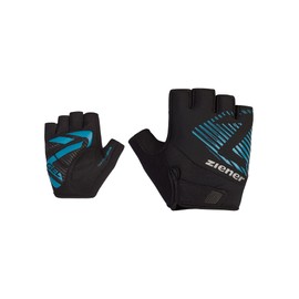Ziener Mens CURDT Cycling Gloves | Short Finger - Breathable/Cushioning - Crystal Blue, 10