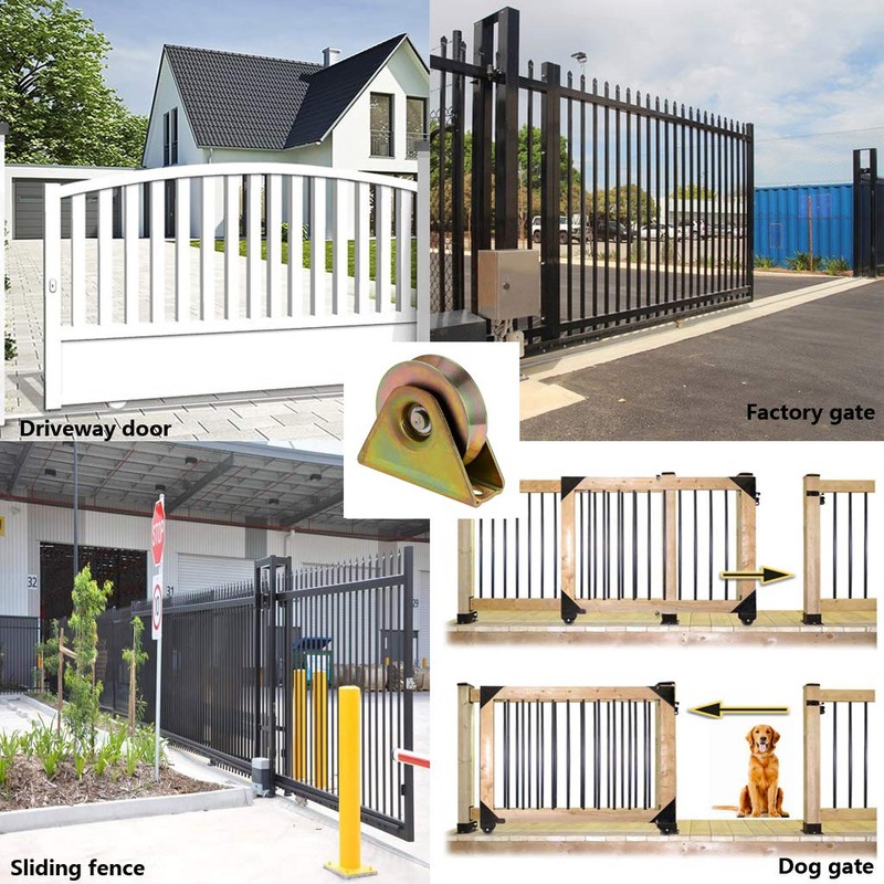 Skelang 3" Sliding Gate Wheels, V Groove Caster, Heavy Duty