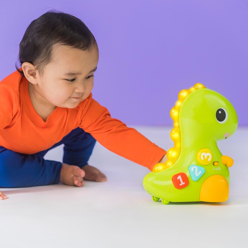 Bright Starts 12506 Go, Go Dino Toy with Music and