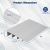 4" Rise Threshold Ramps for Doorways, Adjustable Aluminum Threshold for