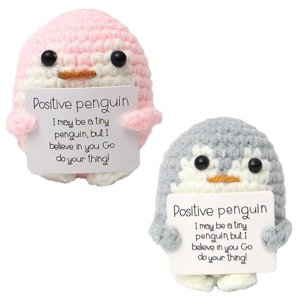 JNGTKL ​Positive Penguin, A Grey Positive Penguin Gifts And A
