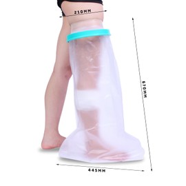 1 x waterproof foot covers, bath protection foot covers, leg covers for adults, waterproof foot covers made of plaster, reusable foot protectors for daily bath care