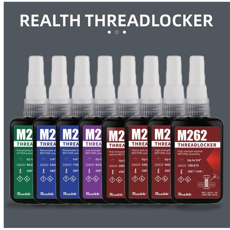 Threadlocker M222 Purple 50ml Low Strength, Thread Locker for Bolt