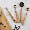 Dadamong Stainless Steel Measuring Spoons Set of 4, Gold Measuring
