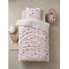 Vertbaudet Children's Bed Linen Set "Happy Hearts" Pink/Multicoloured Printed 140