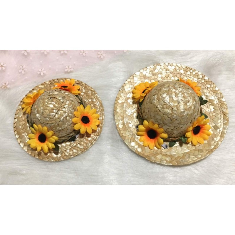 Monshop Straw Hat for Dogs and Cats, Cute Pet Hat