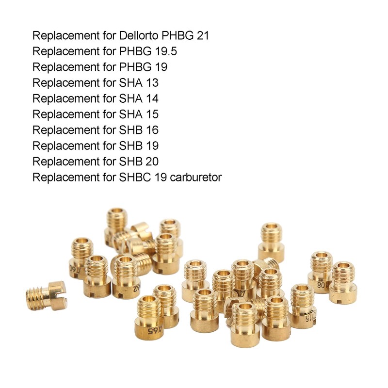 Akozon Pack of 25 Main Nozzle Carburettor Main Nozzle Set