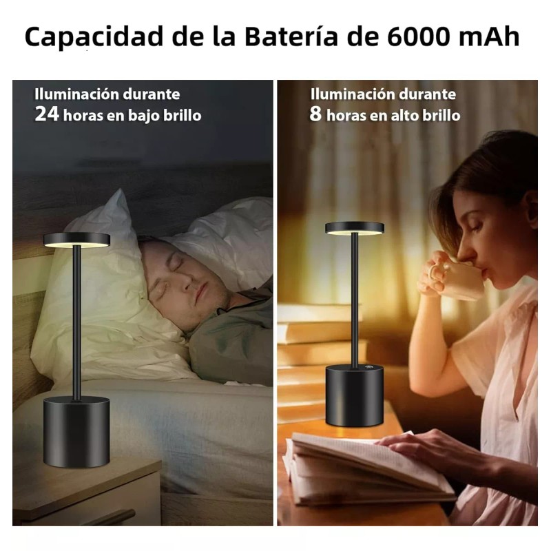 Soohua Lámpara De Buró Escritorio Mesa Led Luz Noche Regulable