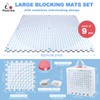 Aeelike Blocking Mats for Knitting and Crochet, 9 Pack Thick