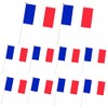 10pcs Mini France Handheld Flags Stick Flags, Small France Flags