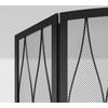 Kingson Childproof Fireplace Screen 3- Panel Modern Handcrafted Wrought Iron