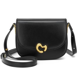 Scarleton Women's Satchel Handbag, Minimalist Design, Glossy Black - H210901