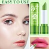 WENJLYJ 8 PCS Aloe Vera Lipstick,Magic Temperature Color Changing Lip