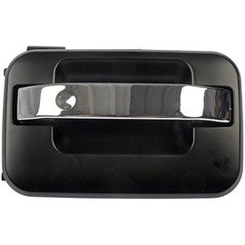 Dorman 80198 Exterior Door Handle Compatible with Select Ford/Lincoln Models, Black and Chrome