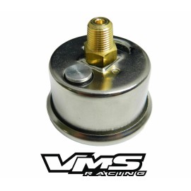 VMS 0-100 PSI FUEL PRESSURE GAUGE YELLOW CARBON FOR 86-95 FORD MUSTANG 5.0L