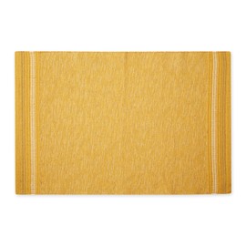 DII Variegated Recycled Yarn Modern Edge Stripe, 2x3', Honey Gold